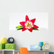 Red Lily Flower Wall Decal