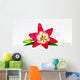 Red Lily Flower Wall Decal