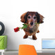 Valentine Dachshund Wall Decal