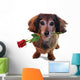 Valentine Dachshund Wall Decal
