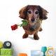 Valentine Dachshund Wall Decal