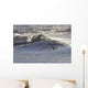 A Surfer Prepares To Ride A Large Bore Tide Wall Mural