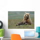 Grizzly Bear Sow W/4 Young Cubs Wall Mural