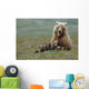 Grizzly Bear Sow W/4 Young Cubs Wall Mural