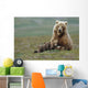 Grizzly Bear Sow W/4 Young Cubs Wall Mural