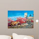 Cats Town Roofs Wall Mural