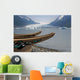 Modern Replicas Of Two Tlingit War Canoes Wall Mural
