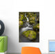 Scenic View Of Falls Creek And Waterfall With Moss Covered Rocks Wall Mural