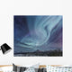 Composite Northern Lights Over The Talkeetna Mountains Wall Mural
