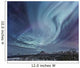 Composite Northern Lights Over The Talkeetna Mountains Wall Mural