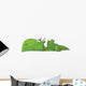Lazy Green Floppy Dragon Wall Decal