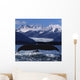 Humpback Whale Tail In Front Of Glacier Composite Wall Mural