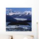 Humpback Whale Tail In Front Of Glacier Composite Wall Mural
