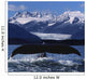 Humpback Whale Tail In Front Of Glacier Composite Wall Mural