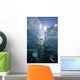 Sea Kayaker Views Large Icebergs Wall Mural