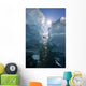 Sea Kayaker Views Large Icebergs Wall Mural