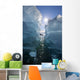 Sea Kayaker Views Large Icebergs Wall Mural