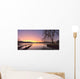 Sunrise Over A Dock In Lake Whatcom During Winter Wall Mural