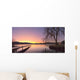 Sunrise Over A Dock In Lake Whatcom During Winter Wall Mural