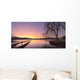 Sunrise Over A Dock In Lake Whatcom During Winter Wall Mural