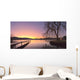 Sunrise Over A Dock In Lake Whatcom During Winter Wall Mural