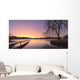 Sunrise Over A Dock In Lake Whatcom During Winter Wall Mural