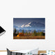 Scenic View Of Mt Mckinley In The Morning With Tent In The Foreground Wall Mural