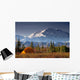 Scenic View Of Mt Mckinley In The Morning With Tent In The Foreground Wall Mural