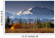 Scenic View Of Mt Mckinley In The Morning With Tent In The Foreground Wall Mural