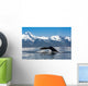 Close Up Of A Humpback Whale Tail Dripping Water As The Whale Dives Wall Mural