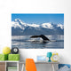 Close Up Of A Humpback Whale Tail Dripping Water As The Whale Dives Wall Mural