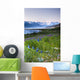 Field Of Wildflowers Near Haines, Southeast Alaska, Summer, Hdr Image Wall Mural
