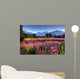 Scenic View Of The Mendenhall Glacier With A Field Of Fireweed Wall Mural