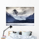 View Of Grewingk Glacier Flowing Into Kachemak Bay Wall Mural