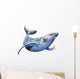 Watercolor Blue Whale Wall Decal