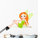 Cute green fairy Wall Decal