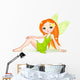 Cute green fairy Wall Decal