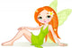 Cute green fairy Wall Decal