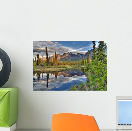 Skookum Volcano Reflecting In A Pond Wall Mural