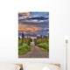 Colorful Clouds At Sunset Over The Wrangell Mountains And Nabesna Road Wall Mural