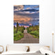 Colorful Clouds At Sunset Over The Wrangell Mountains And Nabesna Road Wall Mural