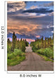 Colorful Clouds At Sunset Over The Wrangell Mountains And Nabesna Road Wall Mural