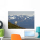A Mountain Goat Stands On A Ridge With The Scenic Kenai Mountains Wall Mural
