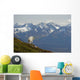 A Mountain Goat Stands On A Ridge With The Scenic Kenai Mountains Wall Mural