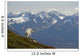 A Mountain Goat Stands On A Ridge With The Scenic Kenai Mountains Wall Mural