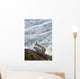 A Nanny Mountain Goat With A Young Kid Overlook A Glacier Wall Mural