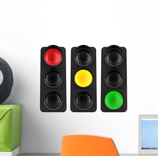 Traffic Lights Wall Decal Sticker Set