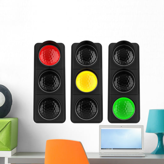 Traffic Lights Wall Decal Sticker Set