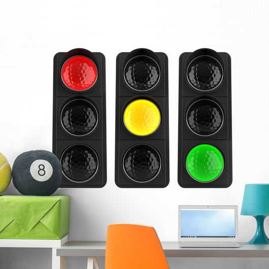 Traffic Lights Wall Decal Sticker Set