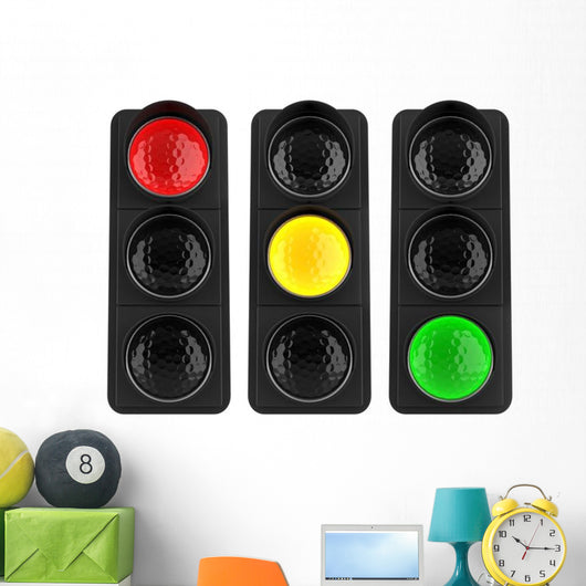 Traffic Lights Wall Decal Sticker Set